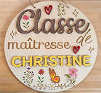 Plaque de classe personnalisée