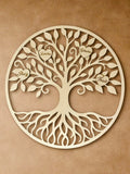 Arbre de Vie Personnalisé Bois Gravé avec Prénoms 29cm