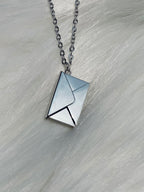 Collier Enveloppe Personnalisable en Acier Inoxydable - Or, Argent, Or Rose