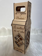Boîte à Vin Bois Gravée Alsacienne Personnalisée | Fait Alsace
