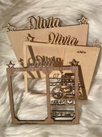Plaque de naissance / cadre photo