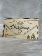 z. Enveloppe en bois Noël