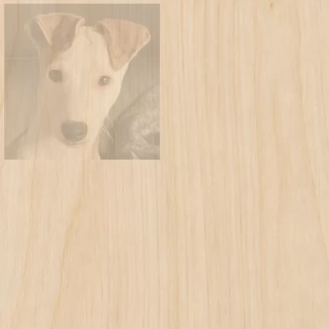 Porte-clés photo personnalisé en bois – Chien, chat & animaux de compagnie